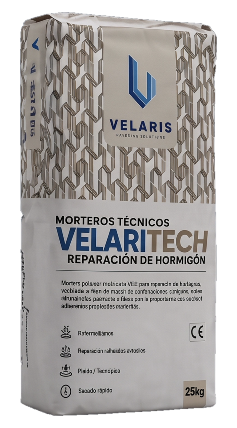 Saco de mortero técnico Velaritech para reparación de hormigón